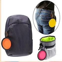 ظرف آب و غذای تاشو مسافرتی سگ و گربه کد 106022