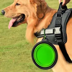 ظرف آب و غذای تاشو مسافرتی سگ و گربه کد 106022