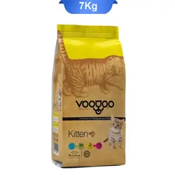 غذای خشک بچه گربه طعم مرغ و ماهی و برنج وودو (VooDoo) وزن 7 کیلوگرم