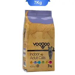 غذای خشک گربه بالغ طعم مرغ و ماهی و برنج مدل ایندور وودو (VooDoo) وزن 7 کیلوگرم