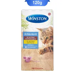 بستنی گربه طعم گوشت گاو و پنیر (حاوی علف گربه و تائورین) 8 عددی وینستون (Winston) وزن 120 گرم کد 108007 و 108006