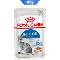 پوچ گربه عقیم شده مدل ایندور رویال کنین (Indoor Sterilised) وزن 85 گرم