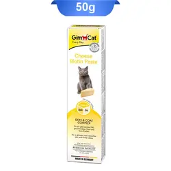 خمیر گربه حاوی بیوتین و زینک (تقویت پوست و مو ) طعم پنیرتت جیم کت (GimCat) وزن 50 گرم کد 112047