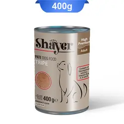 کنسرو سگ شایر(Shayer)باطعم سیرابی پته وزن400 گرم