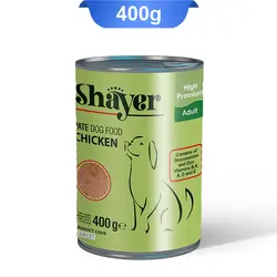 کنسرو سگ شایر(Shayer)باطعم مرغ پته وزن400 گرم
