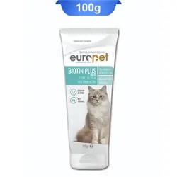 خمیر بیوتین و زینک گربه یوروپت (Europet) وزن 100 گرم کد 112061