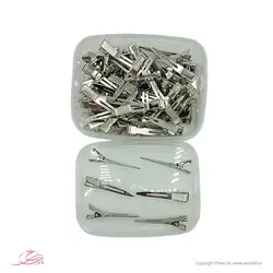 خرید گیره تقسیم مو فلزی منقاری سایز کوچک بسته‌ 70 عددی - قیمت عمده - نازی رخ