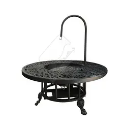 آتشدان گرد بهار هیزمی