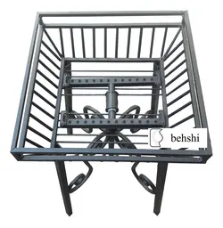 آتشدان فرفورژه مربع