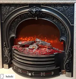 شومینه چدنی ویلیام گلدار برقی