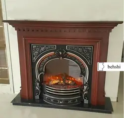 شومینه چدنی ویلیام گلدار برقی