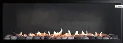 شومینه گازی دیواری بدون قاب 104