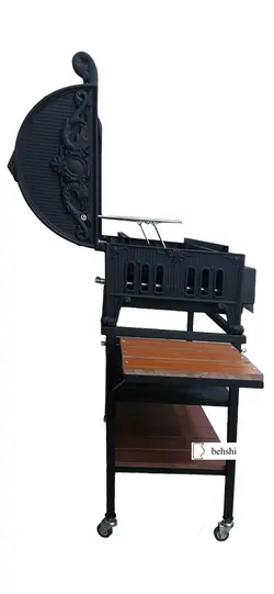 کباب پز گازی 70 بغل چدنی