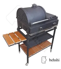 کباب پز گازی 70 بغل چدنی