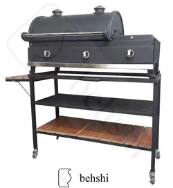 کباب پز گازی 90 بغل چدنی
