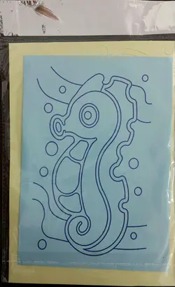 هنر ماسه پانزده رنگ اسب دریایی