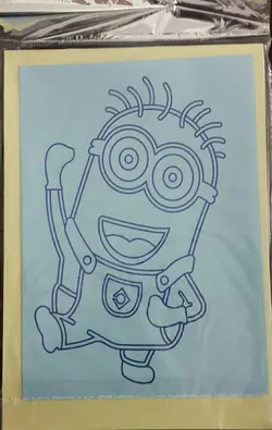 هنر ماسه پانزده رنگ مینیون