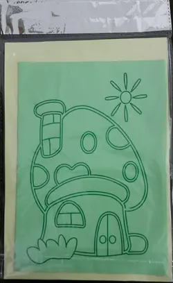 هنر ماسه پانزده رنگ قارچی