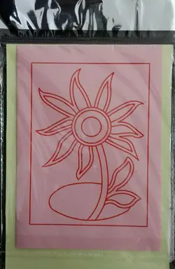 هنر ماسه شش رنگ گل