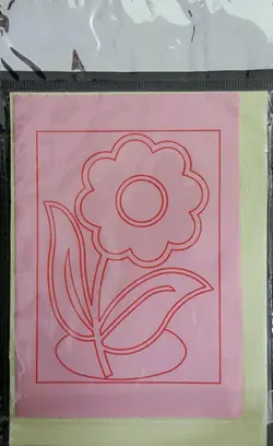 هنر ماسه شش رنگ گل