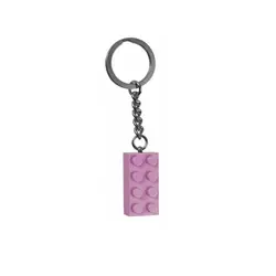 Lego Pink 2x4 Brick Key Chain