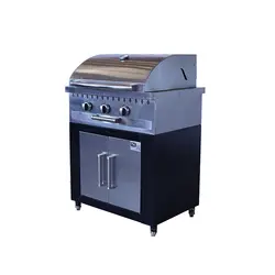 باربیکیو 75سانت تمام کباب پز بالا استیل کابین نما استیل - مدل BBSN75