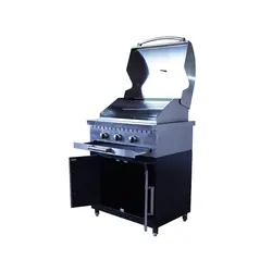 باربیکیو 75سانت تمام کباب پز بالا استیل کابین نما استیل - مدل BBSN75