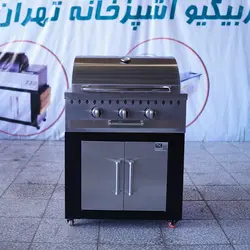 باربیکیو 75سانت تمام کباب پز بالا استیل کابین نما استیل - مدل BBSN75