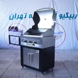 باربیکیو 75سانت تمام کباب پز بالا استیل کابین نما استیل - مدل BBSN75