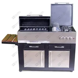 کباب پز باربیکیو گازی چند کاره استیل مدل BSRC-110