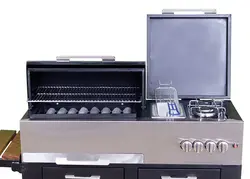 کباب پز باربیکیو گازی چند کاره استیل مدل BSRC-110