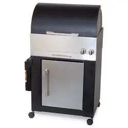 باربیکیو کباب پز استیل۶۰ سانتیمتری تک درب گرد با کابینت مدل BSRC