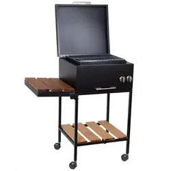 باربیکیو کبابپز گازی 51 سانتیمتری با پایه چوب دار مدل BFT-051