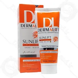 ضدآفتاب رنگی پوست چرب بژ تیره درمالیفت | خرید ارزان دراگ لند