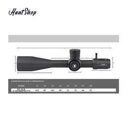 دوربين تفنگ ديسكاوري ED-ELR 5-40X56SFIR FFP