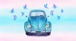 پوستر دیواری ماشین آبرنگی هنری M12019800