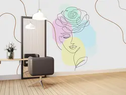 پوستر دیواری مدرن چهره زن M12020110