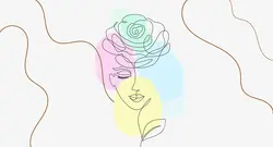 پوستر دیواری مدرن چهره زن M12020110