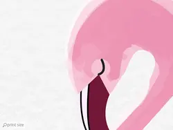 پوستر دیواری فلامینگو و برگ انجیری M12020410