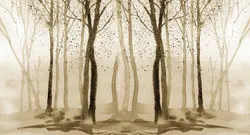 پوستر دیواری کلاسیک آبرنگی درخت M10051810