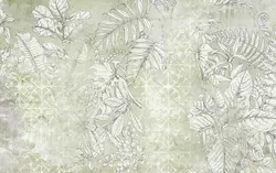 کاغذ دیواری منزل طرح برگ M12213800