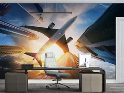 پوستر دیواری هواپیما ساختمان M10066000
