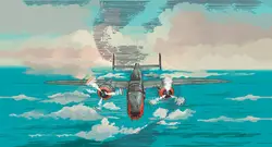 پوستر دیواری هواپیما نقاشی M10066500