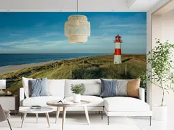 پوستر دیواری ساحل فانوس دریایی M10059600