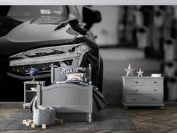 پوستر دیواری سیاه سفید ماشین M10066700