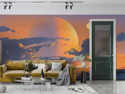 پوستر دیواری منظره غروب M11014400