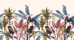 کاغذ دیواری طرح برگ مدرن M11019300