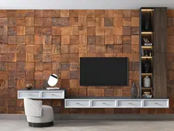 کاغذ دیواری طرح چوب هندسی M11023300