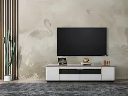 پوستر دیواری فلامینگو و برگ M10167600