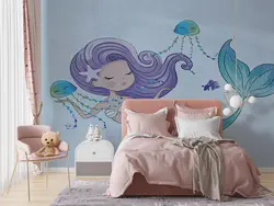 پوستر دیواری دخترانه پری دریایی M10231200